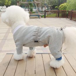 Dog Apparel Pet Clothing Jumpsuit Spring Autumn Winter Clothes Yorkshire Bichon Poodle Schnauzer West Highland White Terrier Costume