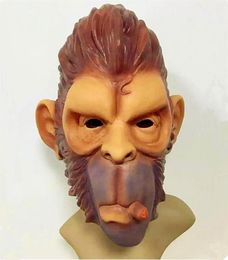 GTA Grand Theft Auto V Gorilla Mask Latex Beast Knight Chimpanzee Masks hood monkey Latex mascaras Halloween game play333R9025856