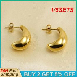 Dangle Earrings 1/5SETS Womens Jewelry Tough Texture Independent Stainless Steel Material Fashionable