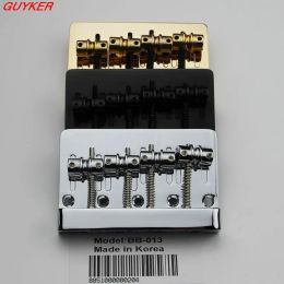 Accessories New 4 string Hardtail Bridge for Electric Guitar Bass Replacement String Spacing 19mm BB013