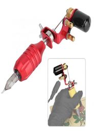 Red Tattoo Kits Machine Strong Motor Gun Handle Cartridge Needles Makeup Tattoo Machine Permanent Makeup Tool5435355