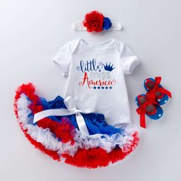 Karnaval Amerikan Kutlaması Yenidoğan Bebek Karikatür Paketi Pi Ha Yi Pengpeng etek Set Bağımsızlık Günü Bebek Giyim