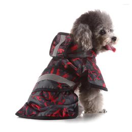 Dog Apparel Puppy Clothes Pet Jumpsuit Rain Coat Golden Retriever Reflective Raincoat Rainwear