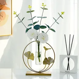 Vases Creative Hydroponic Vase Tabletop Ornaments Ins Table Setting Decoration Home Decor Simple Room