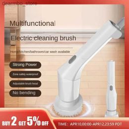 Cleaning Brushes Electric Multifunction Cleanin Brush Household Kitchen Bathroom Floor lass Lenth Can Be Dual-Purpose Brush Handheld Stron L49