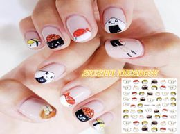 HANYI series HANYI29391 sushi designs cute egg COOL 3d nail art stickers decal template diy nail tool decorations1730641