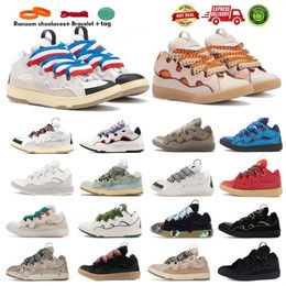 shoes Designer Curbss Sneakers Mesh Laceup lav1na Sneaker Embossed Leather Mens Womens In Nappa Calfskin Shoe Platform shoes