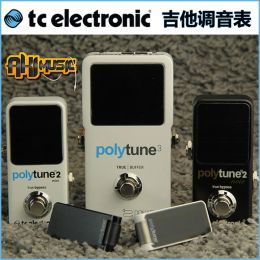 Cables TC Electronic PolyTune 3rd Generation Folk Wood Electric Guitar Chuck Monoblock Tuner