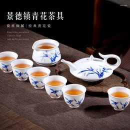 Teaware Sets Jingdezhen Blue And White Porcelain Teapot Teacup 6 Person Suit Hand-painted Ceramic Tea Set