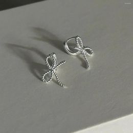 Dangle Earrings SHANICE S925 Sterling Silver For Women Bow Stud Fashion Cute Jewellery Piercing Ear Accessories Christmas Gift