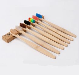 Portable Natural Bamboo Toothbrush Charcoal Soft Hair Tooth Brush Eco Friendly Brushes Oral Cleaning Care Tools3601618