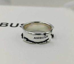 AMBUSH ring s925 sterling silver ring is used as a small industrial brand gift for men and women on Valentine039s Day 2210114793132