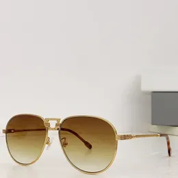 Sunglasses FG40047U Oval Gold 2024 Luxury Cool Women Durable Fashion Brand Designer Uv400 Solar Glasses With Trapezoid Bridge
