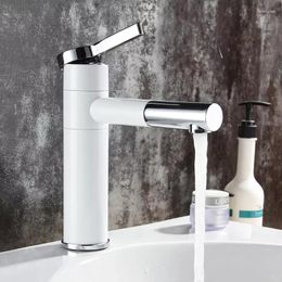 Bathroom Sink Faucets Basin Brass Faucet Vessel Sinks Mixer Vanity Tap Swivel Spout Deck Mounted White Colour Washbasin LT-701A
