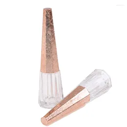 Storage Bottles 100pcs 7ml Geometric Cone Shape Empty Clear Lip Gloss Container Portable DIY