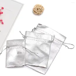 Storage Bags Bundle Pockets 1PC Pocket Drawstring Bag Jewellery Cloth Portable Multidimensional Makeup Sliver Colour