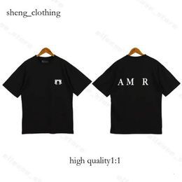 A M I R I Mens T-Shirts Designers T Shirt Brand Fashion Letter Pattern Short Sleeve Tees Men Casual Clothes Top Clothing 00 579