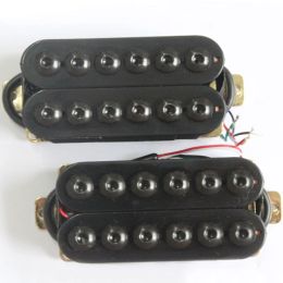 Cables Black Bridge Neck Guitar Humbucker Pickup Set Invader Style