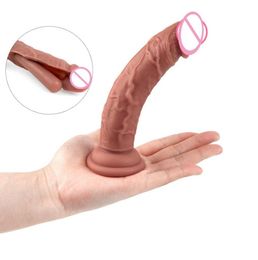Realistic Penis Skin Feeling Suction Cup Dildo Silicone sexyy Toys Didlos For Women Masturbators Dilldo Gode Only Adult sexy4302411