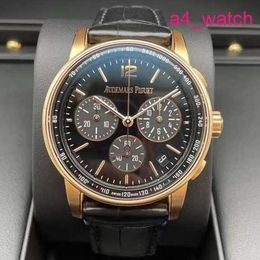 AP Machinery Wrist Watch CODE 11.59 Series 26393OR Rose Gold Black Mens Fashion Leisure Business Sports Mechanical Chronograph Watch