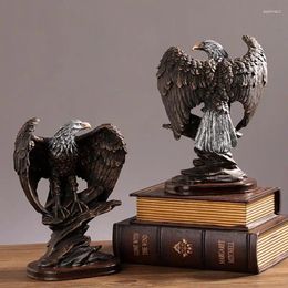 Decorative Figurines 1pcs Eagle Sculpture Decor Hand-Painted Decor-Bald Statue American Bald Bird Abstract Ornaments