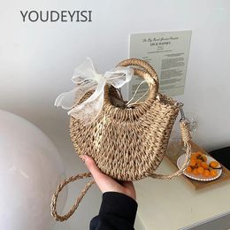 Shoulder Bags YOUDEYISI Spring And Summer All-match Woven Women's Bag 2024 Portable Straw Ins Texture Messenger