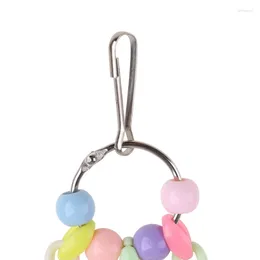 Other Bird Supplies Bells Toy With Colorful Beads Hang Fit For Pet Cage Parrot Parakeet