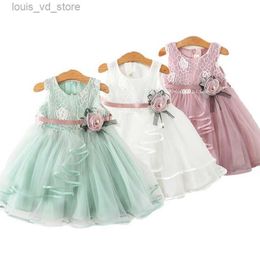 Girl's Dresses Baby Girls Dress Casual Costume Kids Dresses For Girls Flower Baby Dress Girl Party Little Princess Tutu Summer Dress Vestidos T240415