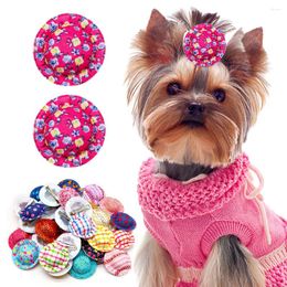 Dog Apparel 20PCS Cute Caps Style Hair Clips For Small Bows Handmade Fashion Grooming Hat Pet Supplies Accessories