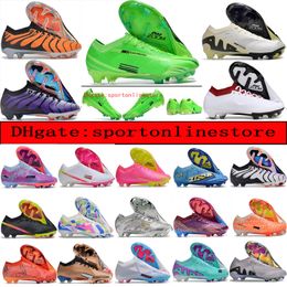 Enviar bolsas masculas botas de futebol feminino Ronaldo CR7 Vapores XV Elite XXV FG Cleats Neymar Acc Mbappes Superfly 15 Kids Boy Sopce Sopers Outdoor Treinadores Botas de Futbol