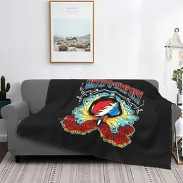 Blankets Dead Flash Selling Custom Print Flannel Soft Blanket Funny Music Cartoon Party Night Us Band Electro