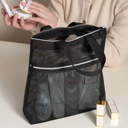 Storage Bags Creative Household Polyester Mesh Makeup Pouch Portable Necessary Transparent Clothes Shoes Cosmetics Organize Pack