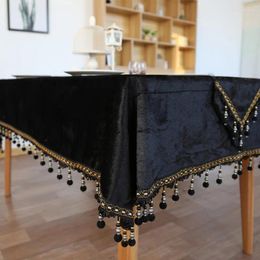 Table Cloth European Vintage Style Tablecloth Light Luxury Coffee Art Rectangular Pattern