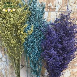 Decorative Flowers Natural Dried Limonium Grass Home Decor Living Room Flower Real Lovegrass Wedding Decoration Married Bouquet Arrangement