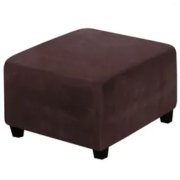 Chair Covers Living Room Dirt Resistant Velvet Dustproof Home Furniture Protector Full Coverage Footstool Slipcover Ottoman Cover Modern