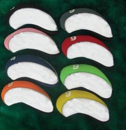 customerized two tone neoprene golf iron cover with number on top OEM golf headcover any logo can be printed on9016720