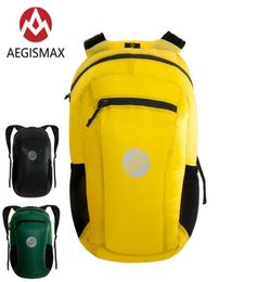 AEGISMAX 18L Outdoor Collapsible Ultra Light PU3000mm Waterproof Backpack Travel Pack Tearresistant Camping Hiking Bag Portable7838752