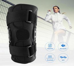 Hinged Knee Brace Plus Size Adjustable Double Metal Knee Brace Support Protection Arthritis Sports Open Gym Basketball9835324