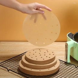 Double Boilers Silicone Paper Air For Food Steamer Oil-proof Kitchen Non-stick Baking Mat 100pcs Oil Double-sided Pad Special Fryer