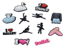 Ballet Dance Charms Shoe Jibitz Charm Accessories Pins Decoraion Buckle6304686