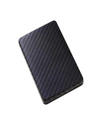 New Striped Black Imitation Carbon Fibre Magnetic Card Cover Carbon Fibre Style Wallet Card Package Durable Card Wallet9121326