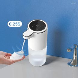 Liquid Soap Dispenser 400ML Automatic Foam Dispensers Touchless Infrared Sensor 4 Speed Smart Adjustment Bathroom Countertop Pump