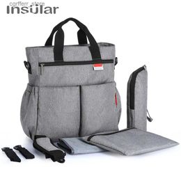 Diaper Bags Fashion Baby Diaper Bag Multifunctional Nappy Bags Waterproof Mommy Changing Bag Mummy Stroller Bag L410