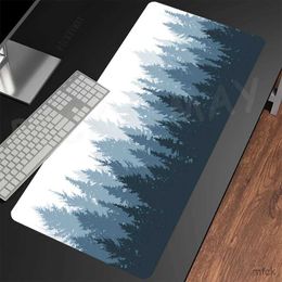 Mouse Pads Wrist Rests Mouse Pads Deep Forest Table Mats Waterproof Computer Mousepad Company Big Desk Pad 100x50cm Large Gamer Mousepads Mouse Mat