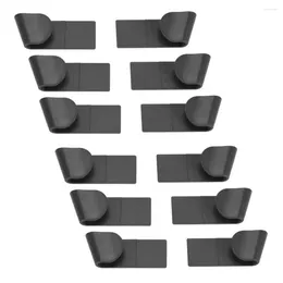 Hooks 12Pcs Plastic Pot Pan Lid Rack Clip Cooker Cover Frame Stand For Storing Lids Dishes Storage Organizer Holder