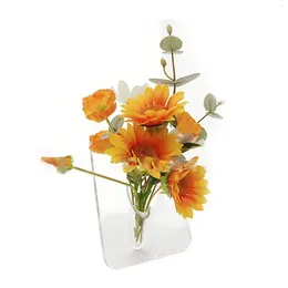 Vases Acrylic Decorative Flower Vase Mini Hydroponic Flowers Fit For All Kinds Of