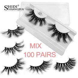 wholesale bulk 25mm mink lashes 20/30/40/50/100 pairs soft long false eyelashes natural y fake eyelash extension eye makeup2662078