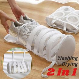 Laundry Bags 3PCS Mesh Shoes Washing Storage Bag Machine Special Care Household Drying Anti-deformation