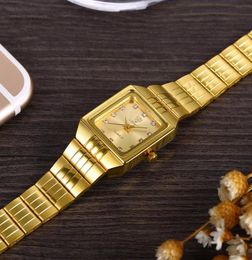 SKMEI Gold Stainless Steel Watches Women Casual Clock Ladies Wrist Couple Watch For Female5340254