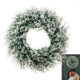 Decorative Flowers Spring Flower Eucalyptus Wreaths Artificial Wreath Rustic Farmhouse Garland Floral Door